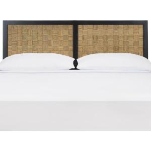 SAFAVIEH Home Collection Halvor Rattan Queen Size Headboard Light Brown Frame & Natural Brown(Black)
