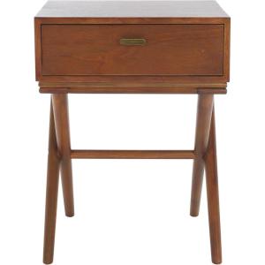 SAFAVIEH Home Collection Sixtine Natural 1-Drawer Nightstand