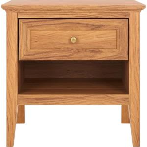 SAFAVIEH Home Collection Sondra Distressed Black/Gold 2-Drawer Nightstand(Oak/Gold)