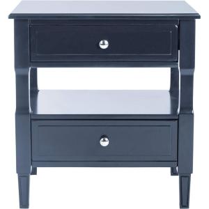 SAFAVIEH Jenson Night Stand, 0, Black(Navy)