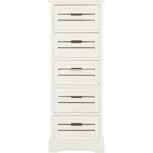 Safavieh American Homes Collection Sarina Cherry 5-Drawer Cabinet(Distressed Cream)