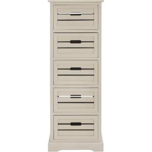 Safavieh American Homes Collection Sarina Cherry 5-Drawer Cabinet(Vintage Grey)