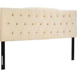 Safavieh Home Axel Modern Buckwheat Tufted Headboard, King(Buckwheat)