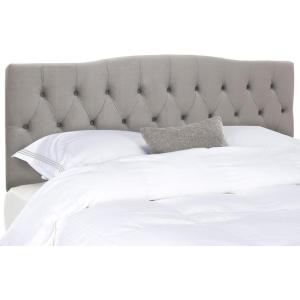 Safavieh Home Axel Modern Buckwheat Tufted Headboard, King(Pewter)