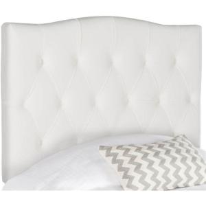 Safavieh Home Axel Modern Buckwheat Tufted Headboard, King(White)