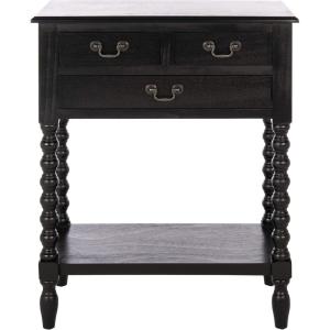 Safavieh Home Collection Athena Black 3-Drawer Console Table(Black)