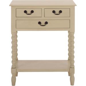 Safavieh Home Collection Athena Black 3-Drawer Console Table(Sand)