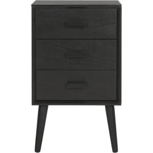 Safavieh Home Pomona Modern Black 3-drawer Chest(Black)