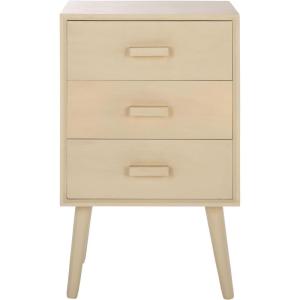 Safavieh Home Pomona Modern Black 3-drawer Chest(Sand)