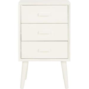 Safavieh Home Pomona Modern Black 3-drawer Chest(Vintage White)