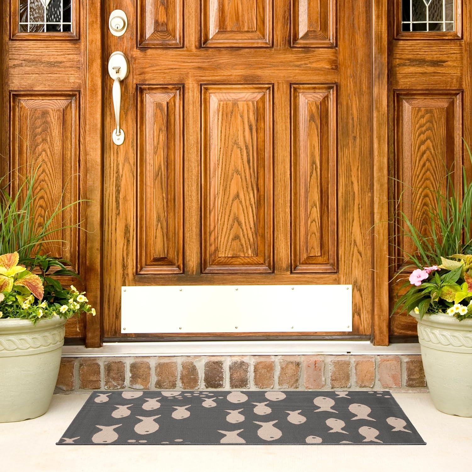 image:imageSAFAVIEH Washable Rug Outdoor Courtyard Collection 2 x 37 Aqua Blue amp Beige NonShedding amp Easy Cleaning Ideal for Patio Front Door Entryway Doormat CY6012223Dark GreyBeige