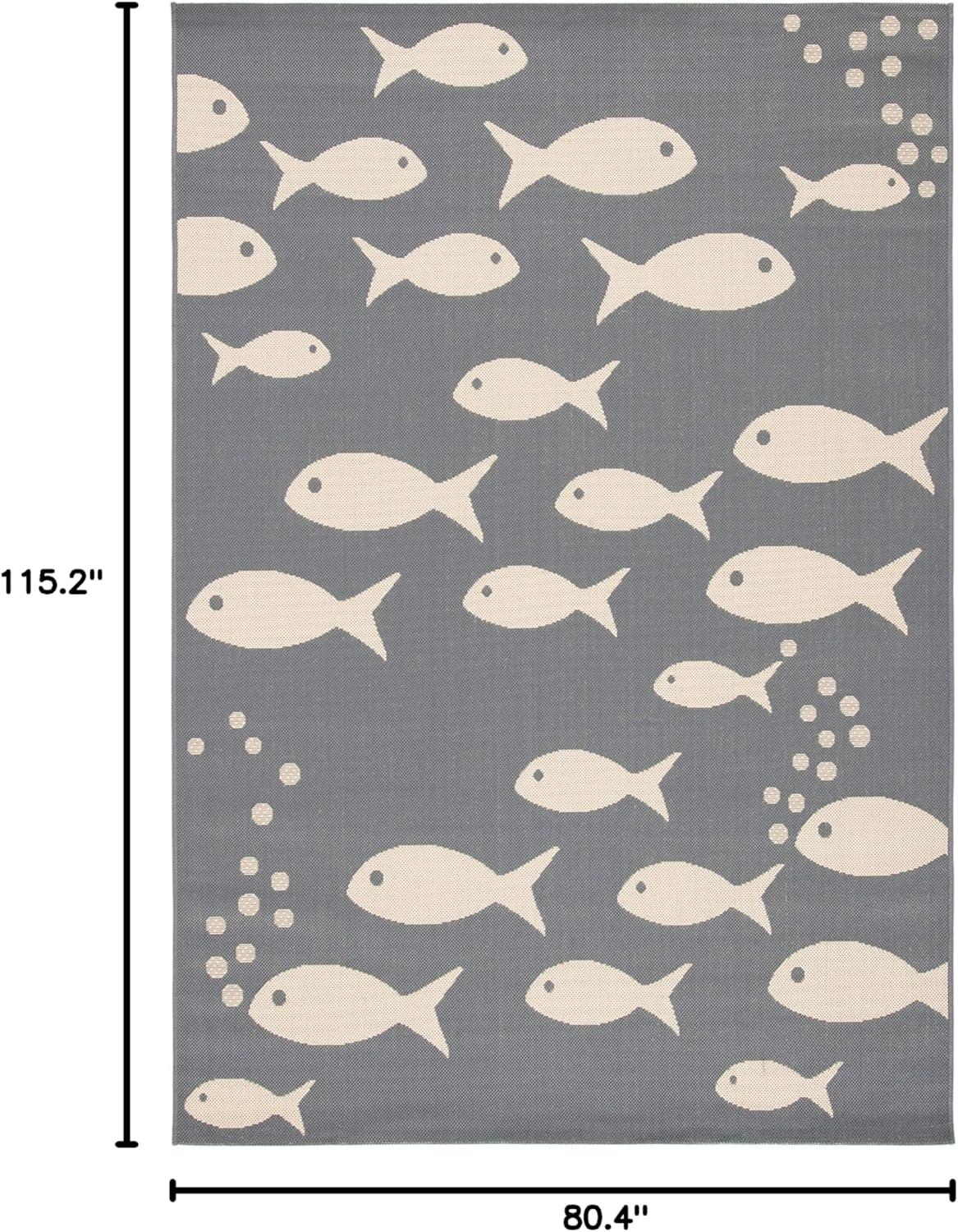 image:imageSAFAVIEH Washable Rug Outdoor Courtyard Collection 2 x 37 Aqua Blue amp Beige NonShedding amp Easy Cleaning Ideal for Patio Front Door Entryway Doormat CY6012223Dark GreyBeige