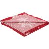 SAFAVIEH Home Collection Holiday Snowflake 50 x 60-inch Red/White Cotton Sofa Chaise Lounge Club Chair Living Room Bedroom Decorative Throw Blanket