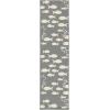 SAFAVIEH Washable Rug Outdoor Courtyard Collection – 2′ x 3’7″, Aqua Blue & Beige, Non-Shedding & Easy Cleaning, Ideal for Patio, Front Door, Entryway, Doormat (CY6012-223)(Dark Grey/Beige)