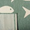 SAFAVIEH Washable Rug Outdoor Courtyard Collection – 2′ x 3’7″, Aqua Blue & Beige, Non-Shedding & Easy Cleaning, Ideal for Patio, Front Door, Entryway, Doormat (CY6012-223)(Dark Green/Ivory)
