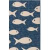SAFAVIEH Washable Rug Outdoor Courtyard Collection – 2′ x 3’7″, Aqua Blue & Beige, Non-Shedding & Easy Cleaning, Ideal for Patio, Front Door, Entryway, Doormat (CY6012-223)(Navy/Beige)