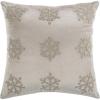 SAFAVIEH Sydnee Snowflake Throw Pillow, 12″x22″, Beige/Gold(Beige / Silver)