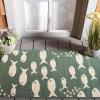 SAFAVIEH Washable Rug Outdoor Courtyard Collection – 2′ x 3’7″, Aqua Blue & Beige, Non-Shedding & Easy Cleaning, Ideal for Patio, Front Door, Entryway, Doormat (CY6012-223)(Dark Green/Ivory)