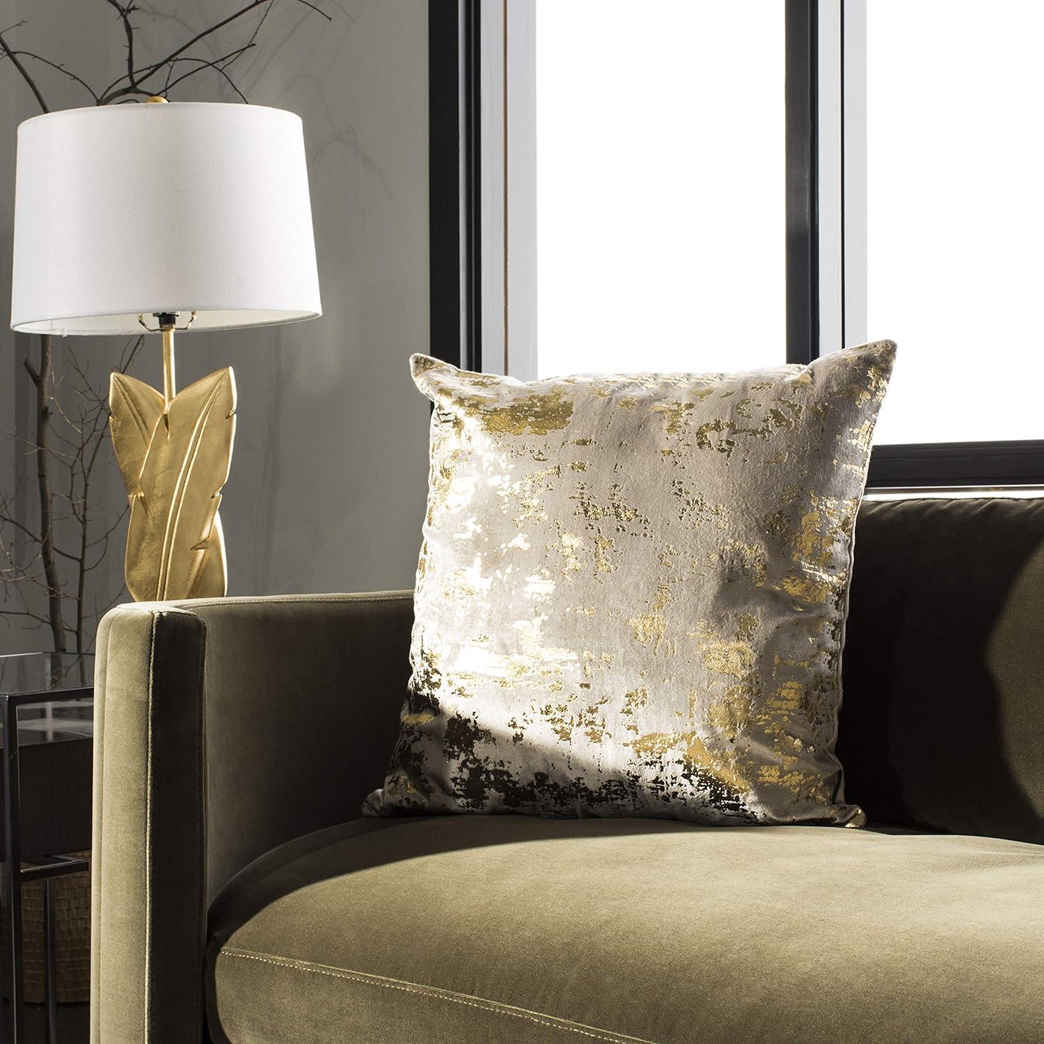 image:imageEdmee Metallic PillowBeige Gold