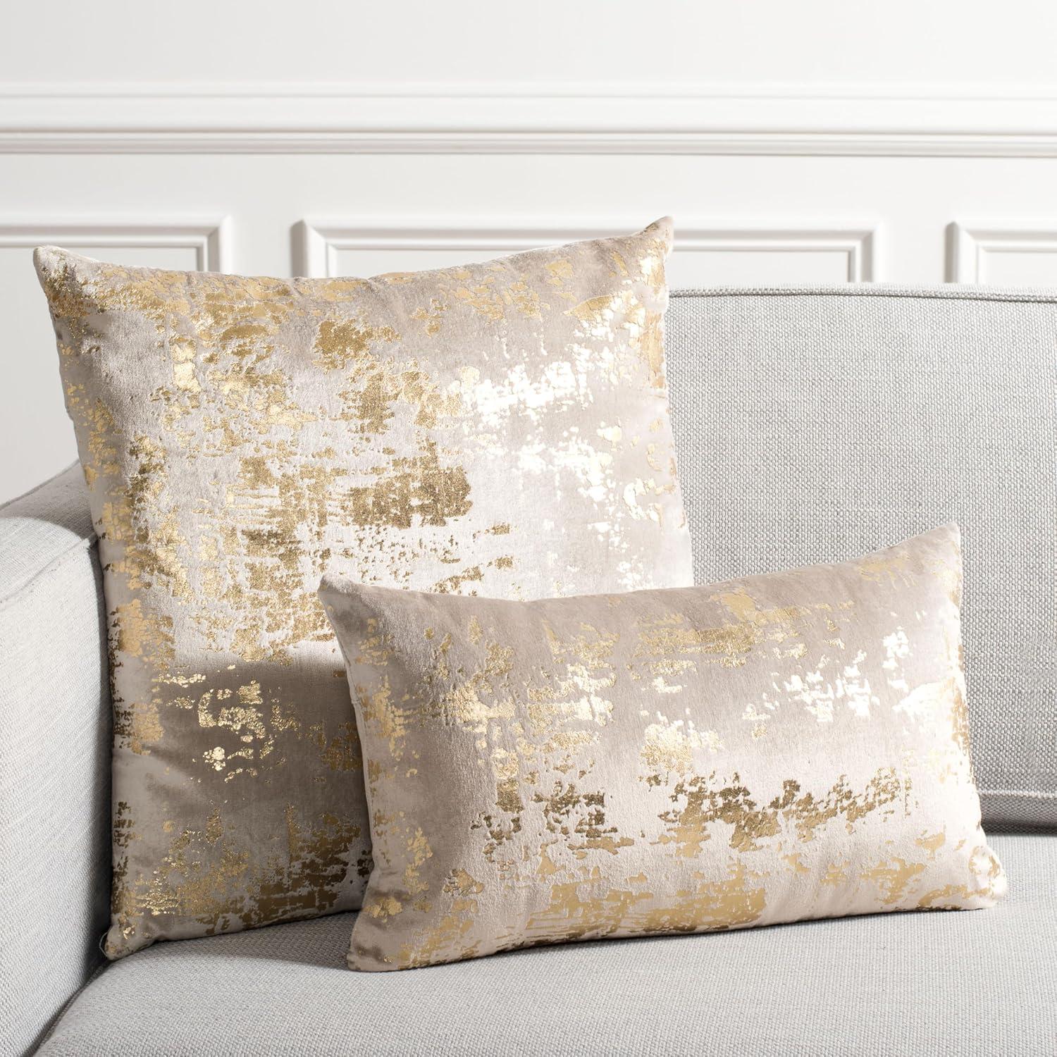 image:imageEdmee Metallic PillowBeige Gold
