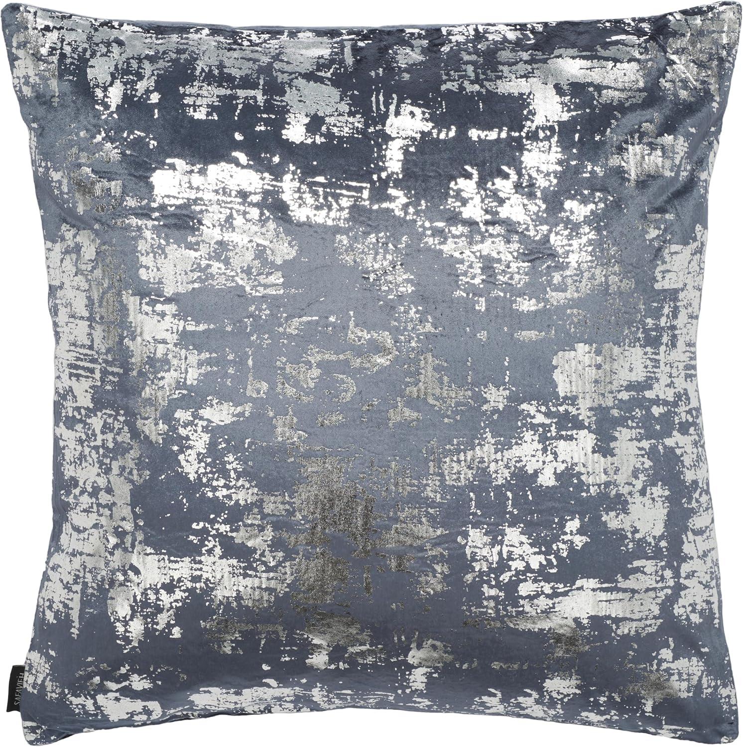 image:imageEdmee Metallic PillowBlueSilver