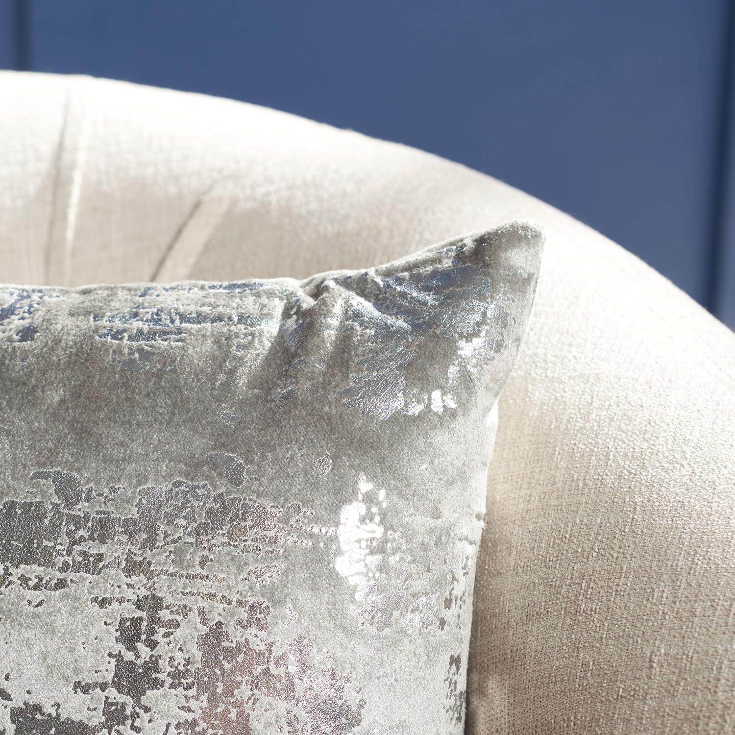 image:imageEdmee Metallic PillowLight Grey Silver