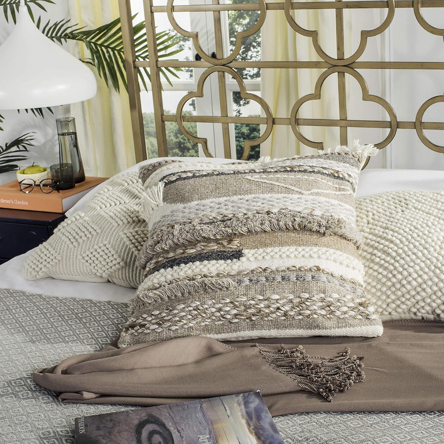 image:imageSAFAVIEH Demna Throw Pillow GeigeGrey