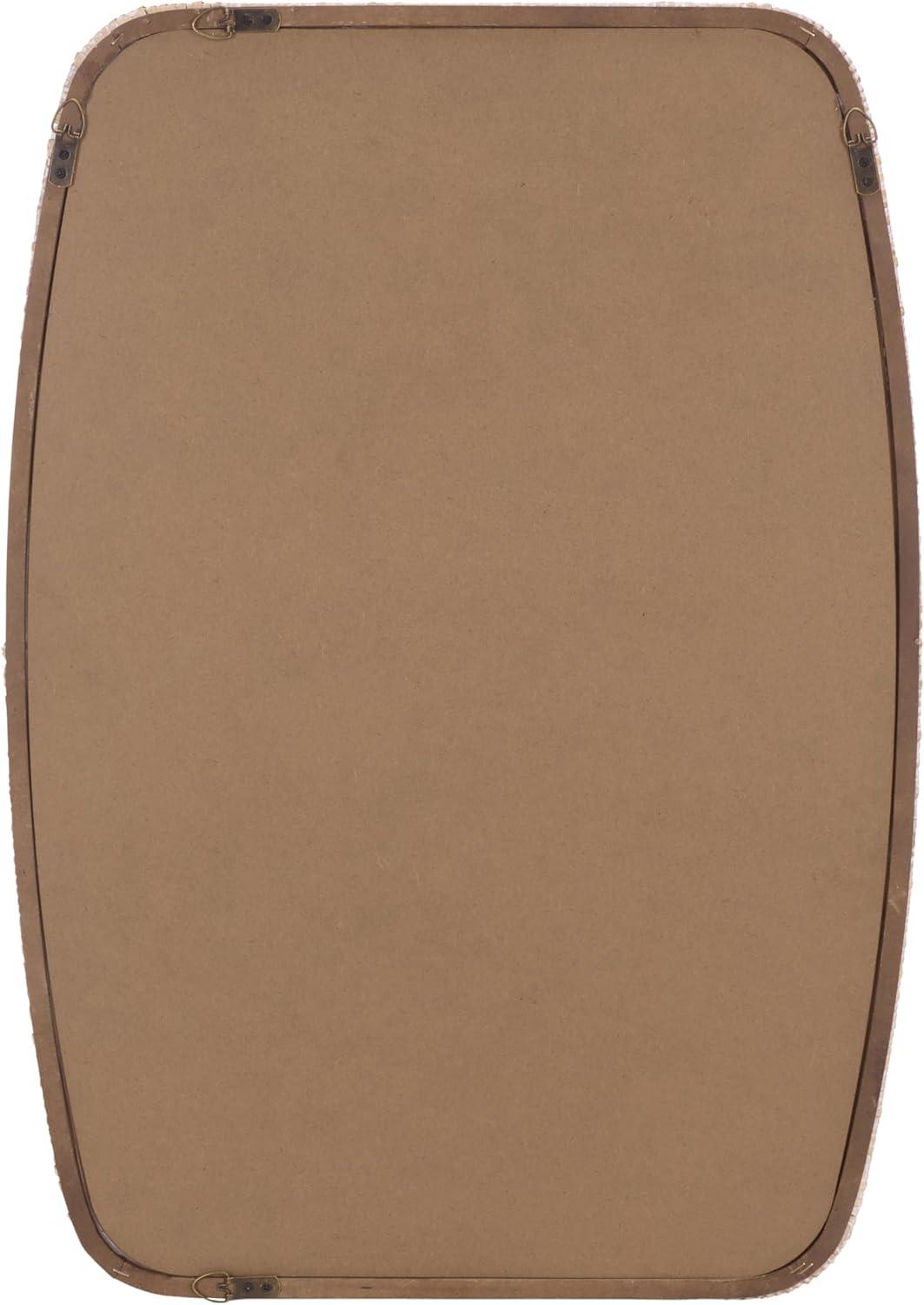 image:imageSAFAVIEH Home Collection Lani Natural Rattan Wall Mirror Rounded Rectangular Frame Vertical or Horizontal Hanging Accent MRR9032ANatural