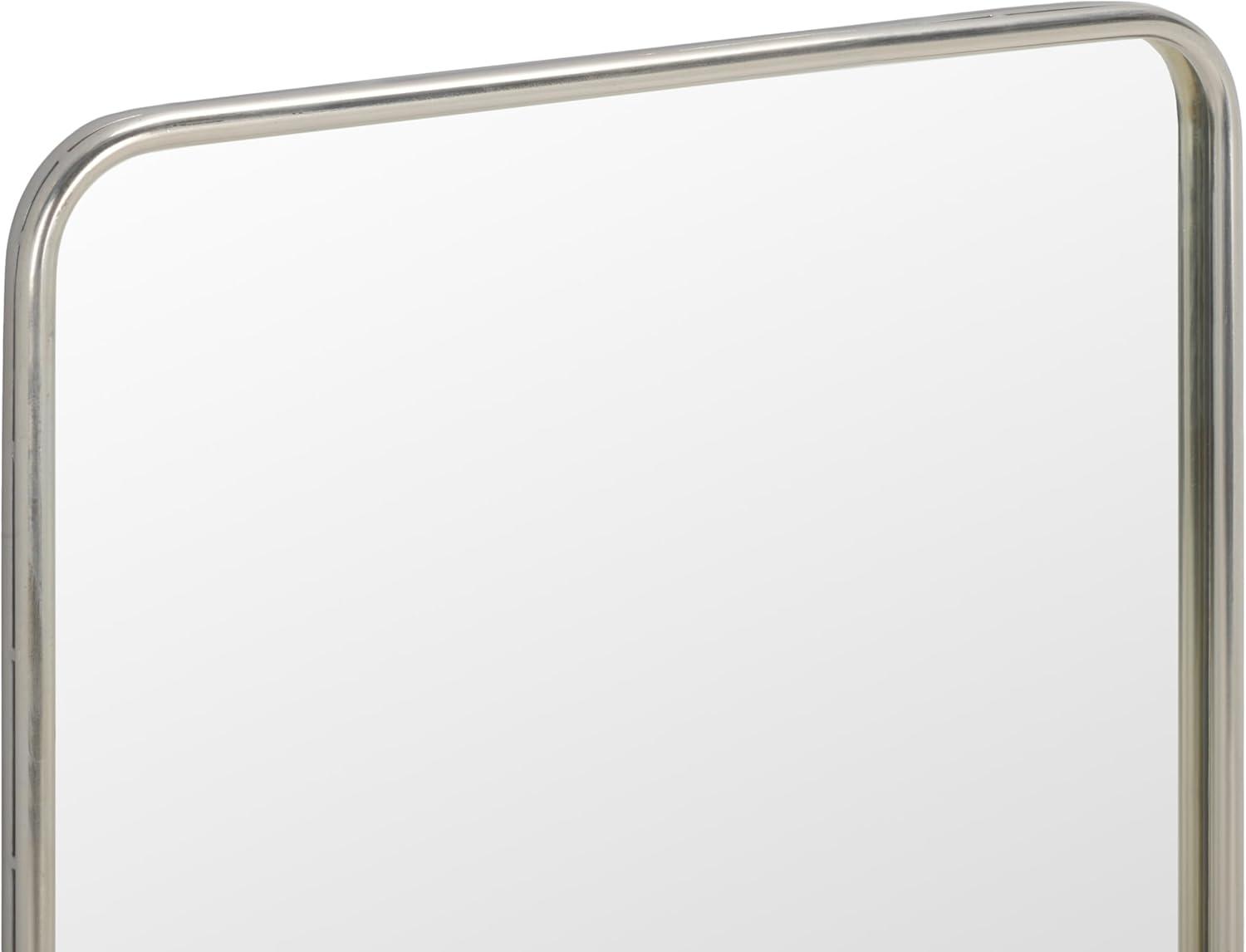 image:imageSAFAVIEH Home Collection Base Handmade Metal Frame Wall MirrorSilver