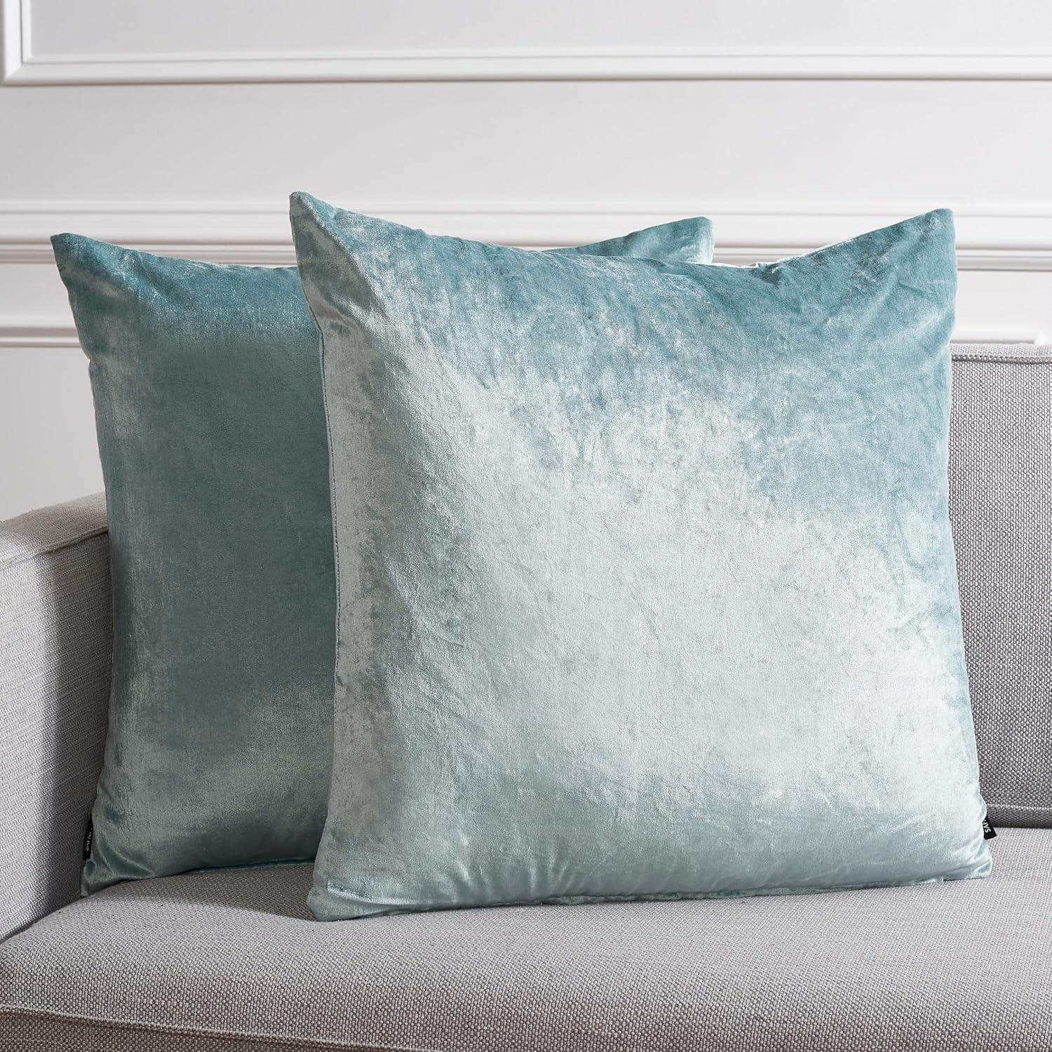image:imageSAFAVIEH Home Collection Davina Purple Viscose 18inch Square Set of 2 with Insert Pillow 18 x 18Aqua