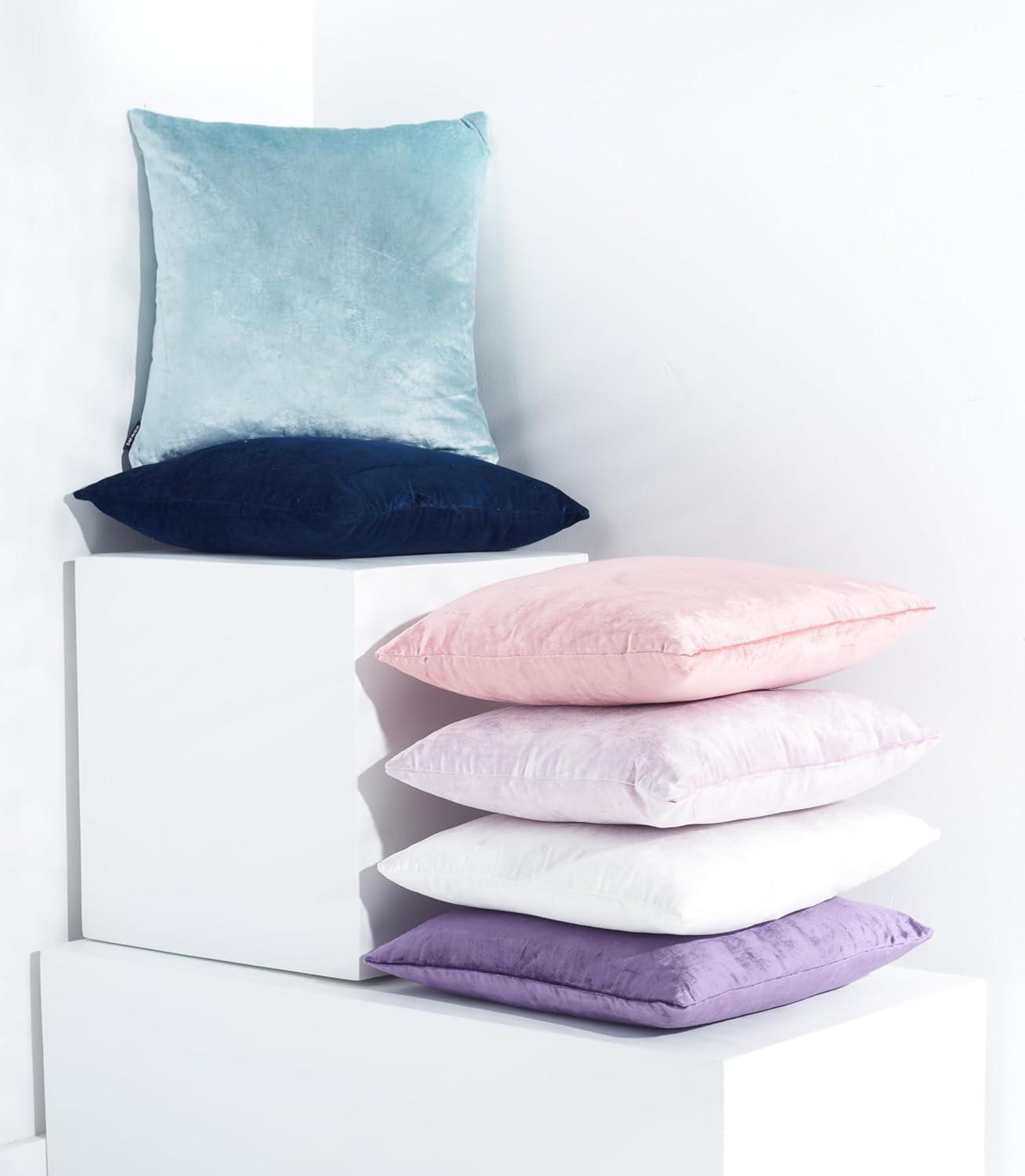 image:imageSAFAVIEH Home Collection Davina Purple Viscose 18inch Square Set of 2 with Insert Pillow 18 x 18Navy