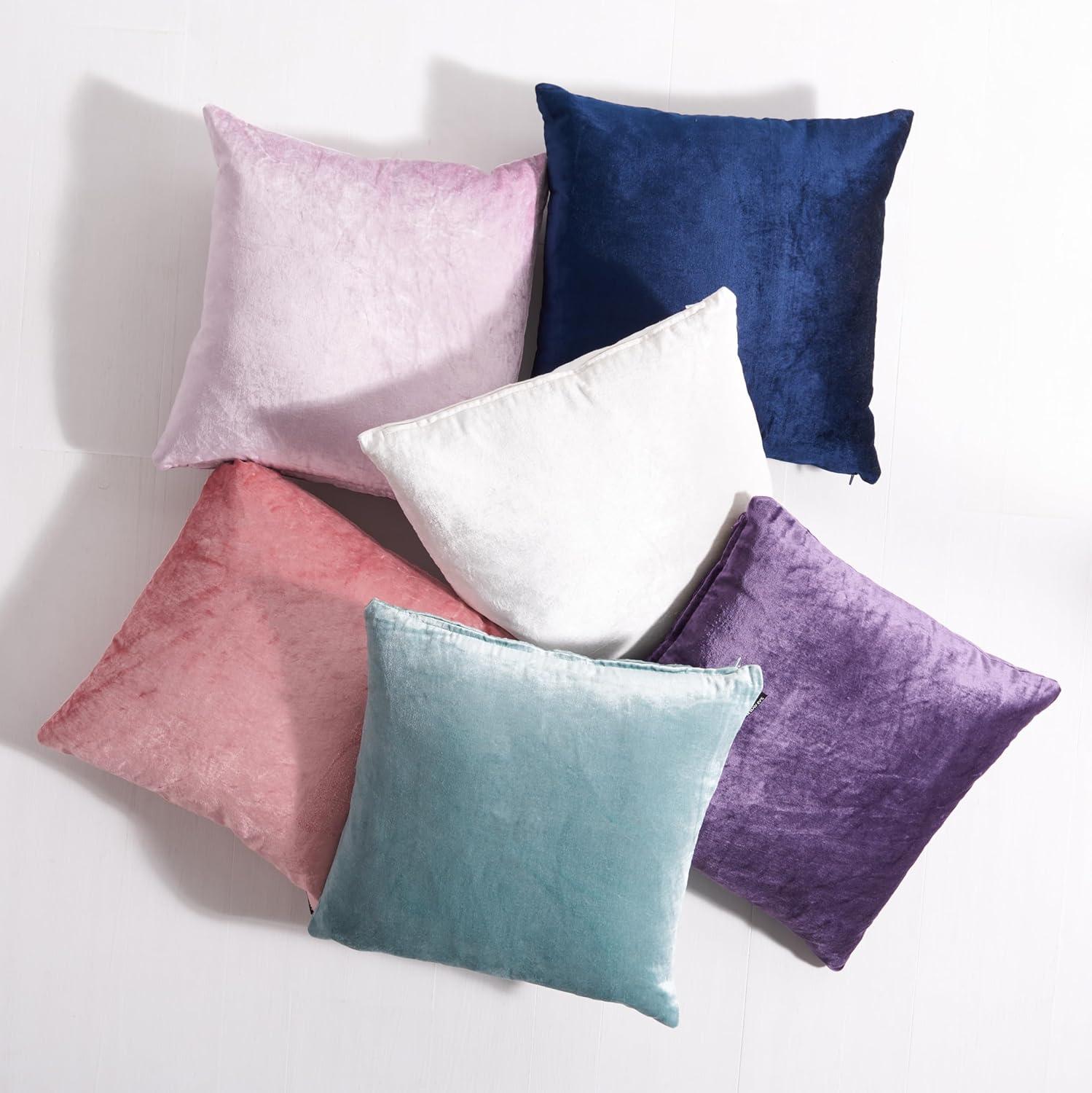 image:imageSAFAVIEH Home Collection Davina Purple Viscose 18inch Square Set of 2 with Insert Pillow 18 x 18Navy