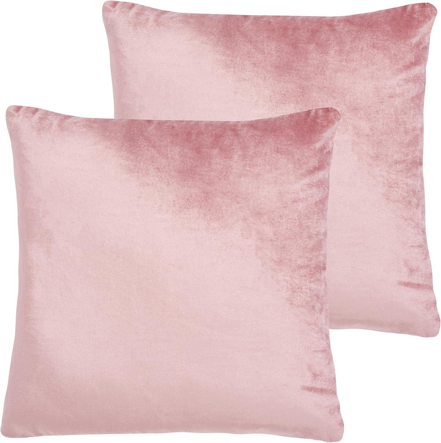 image:imageSAFAVIEH Home Collection Davina Purple Viscose 18inch Square Set of 2 with Insert Pillow 18 x 18Pink