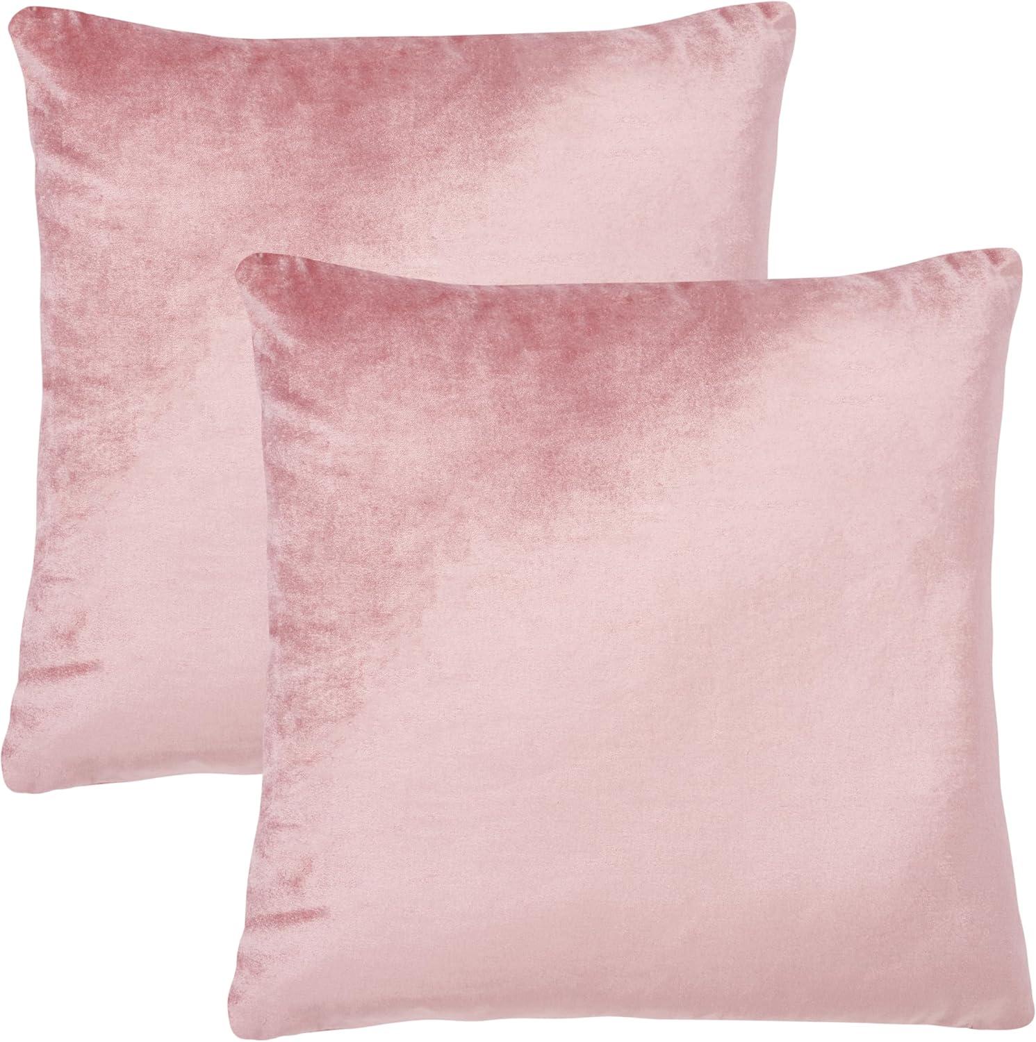 image:imageSAFAVIEH Home Collection Davina Purple Viscose 18inch Square Set of 2 with Insert Pillow 18 x 18Pink