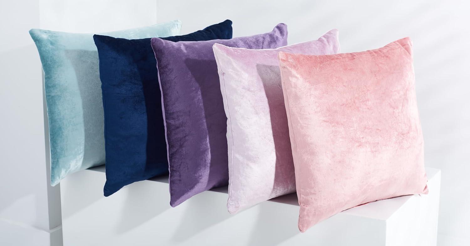 image:imageSAFAVIEH Home Collection Davina Purple Viscose 18inch Square Set of 2 with Insert Pillow 18 x 18Pink