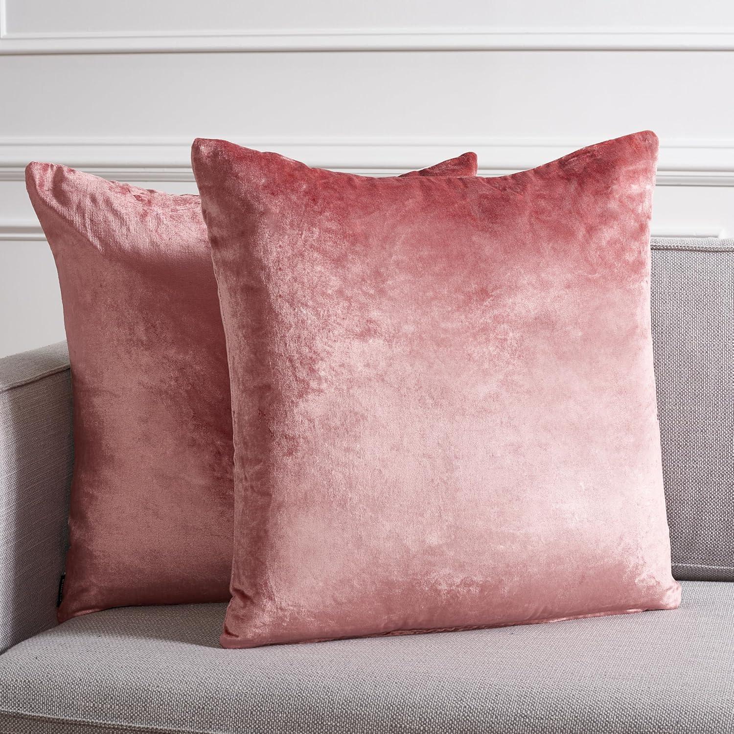 image:imageSAFAVIEH Home Collection Davina Purple Viscose 18inch Square Set of 2 with Insert Pillow 18 x 18Pink