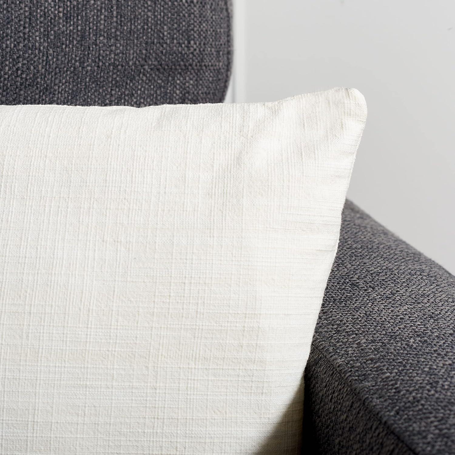 image:imageSAFAVIEH Home Collection Idalena Light Purple Cotton 18inch Square Decorative Accent Throw Pillow with InsertWhite