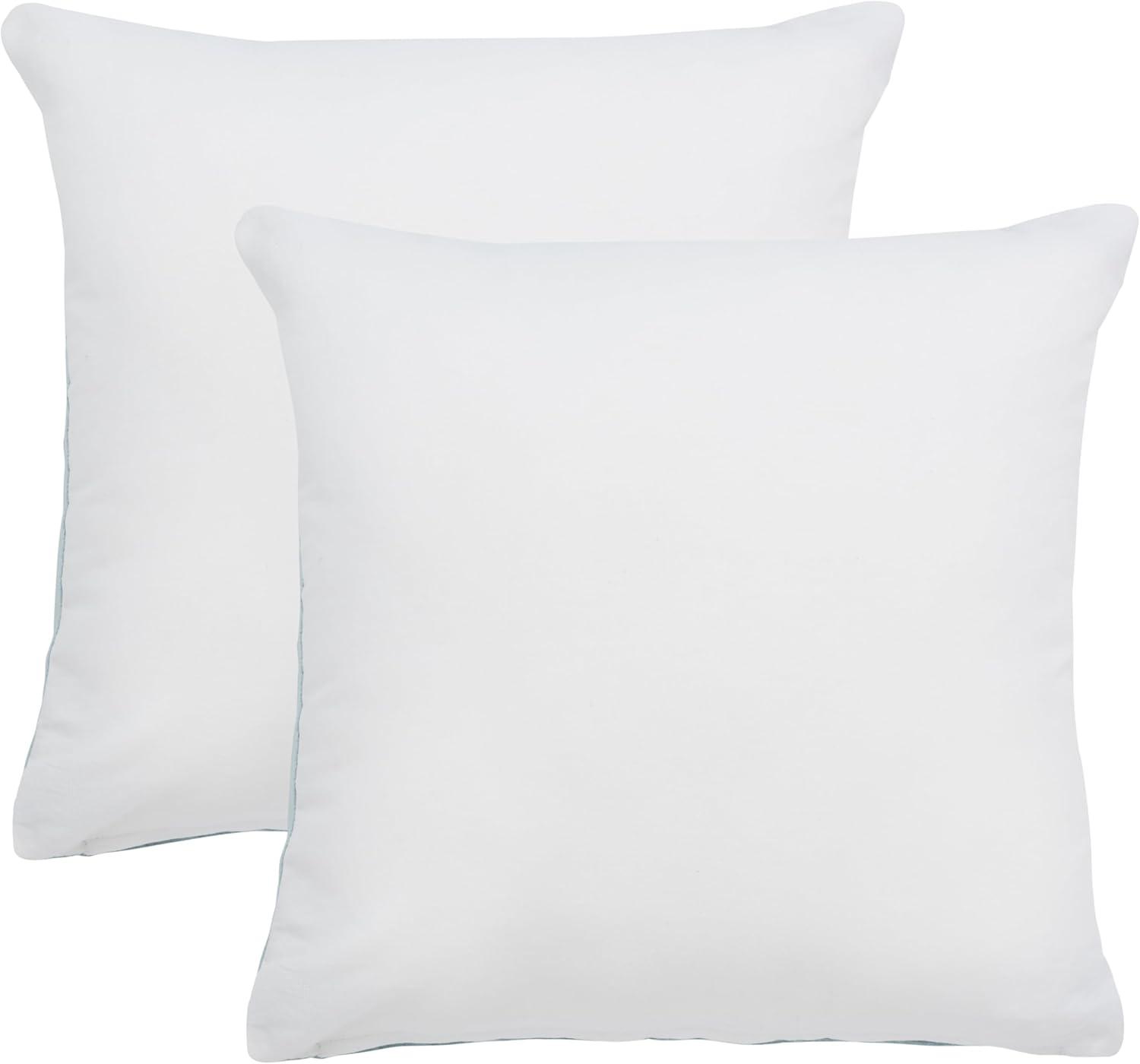 image:imageSAFAVIEH Home Collection Jovanni Purple Viscose 18inch Square Pillow Set of 2 with InsertAqua