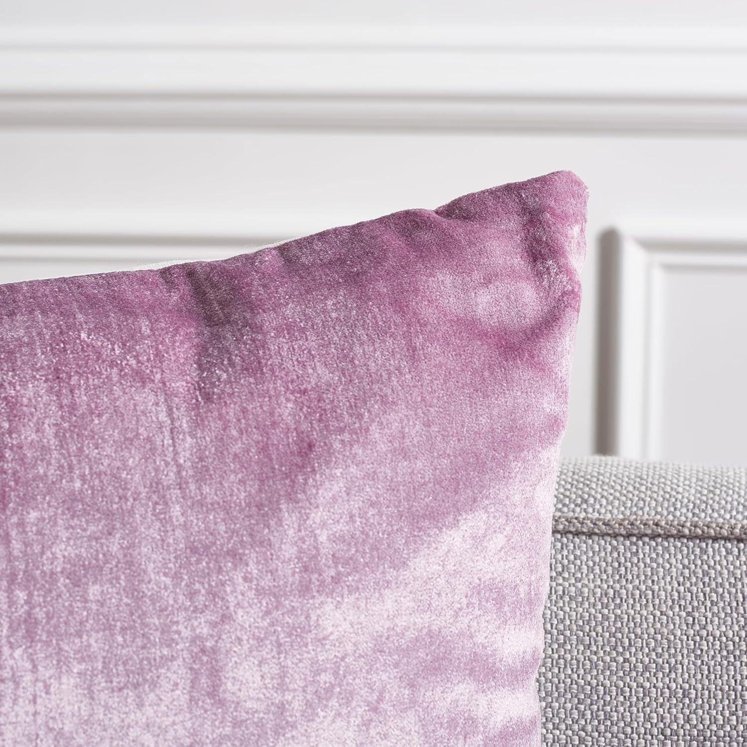 image:imageSAFAVIEH Home Collection Jovanni Purple Viscose 18inch Square Pillow Set of 2 with InsertLavender