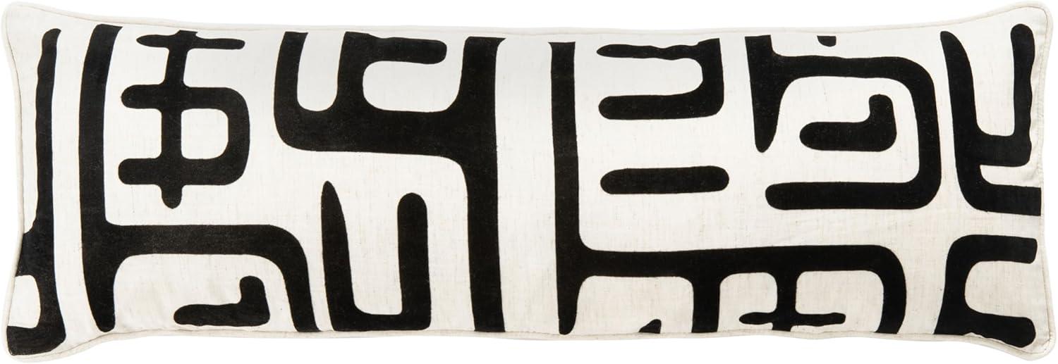 image:imageSAFAVIEH Home Collection Maize MidCentury Modern BeigeNavy 18inch Square Decorative Accent Throw Pillow with Insert Set of 2Black