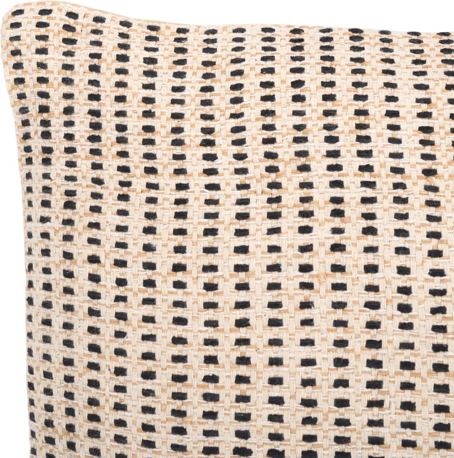 image:imageSAFAVIEH Home Collection Maricela BlackWhite 20inch Square Decorative Accent Throw Pillow with InsertNaturalBlack