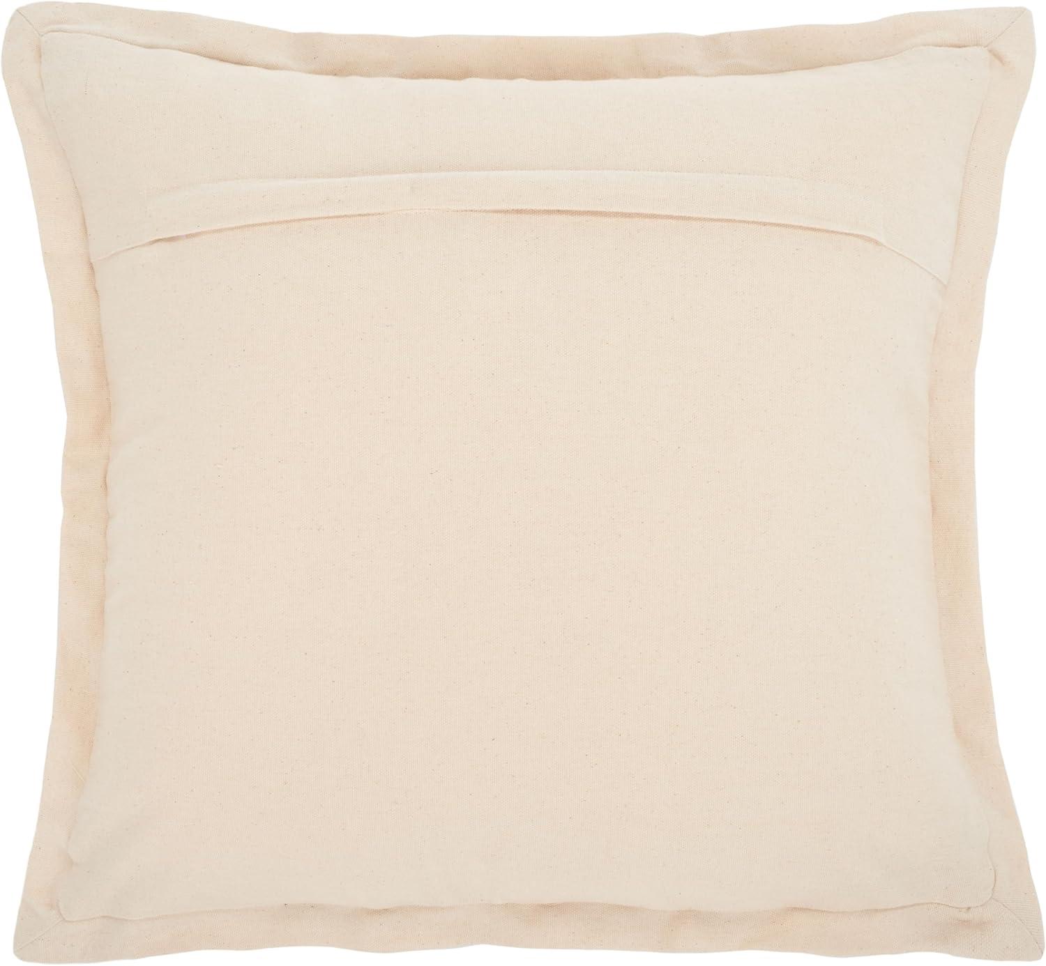 image:imageSAFAVIEH Jordy 18 X 18 OliveNatural Cotton Throw PillowBurnt OrangeNatural