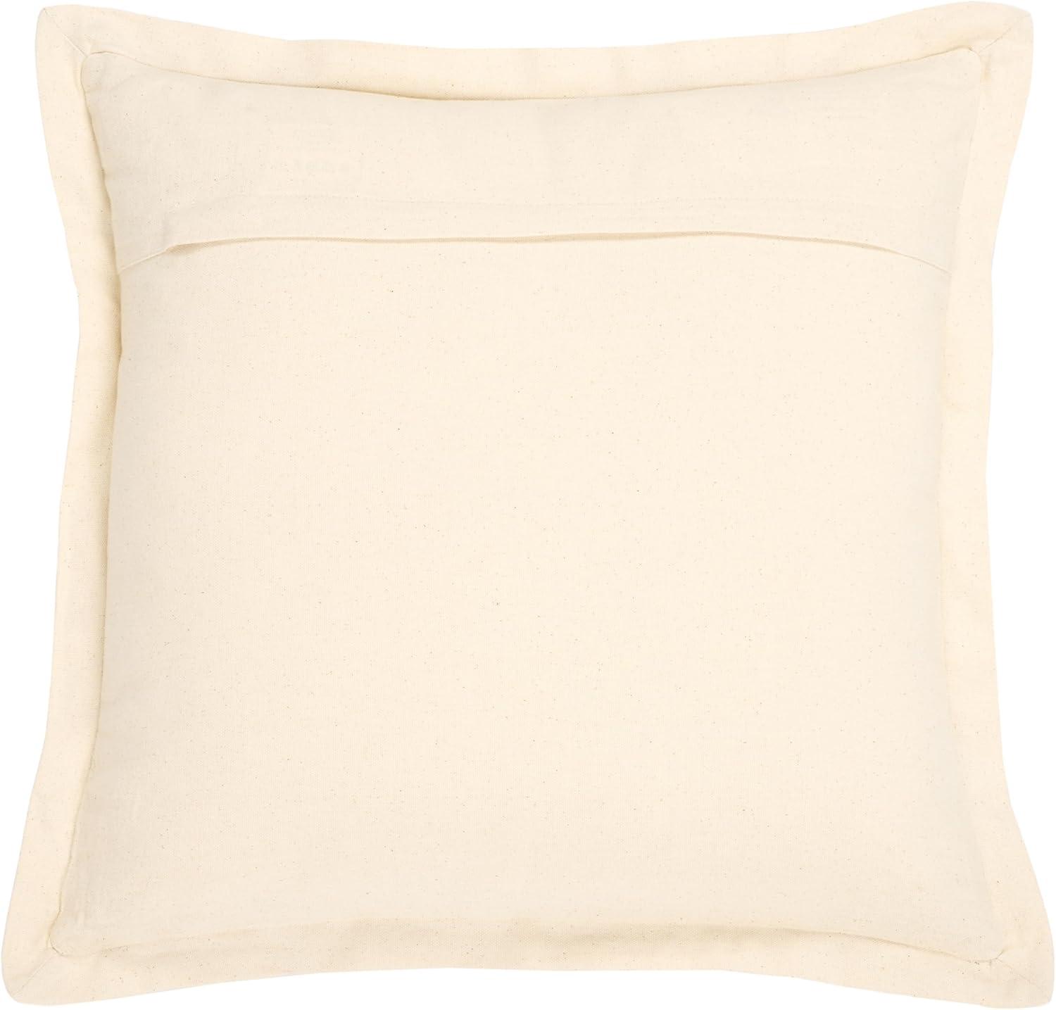 image:imageSAFAVIEH Jordy 18 X 18 OliveNatural Cotton Throw PillowCamelNatural