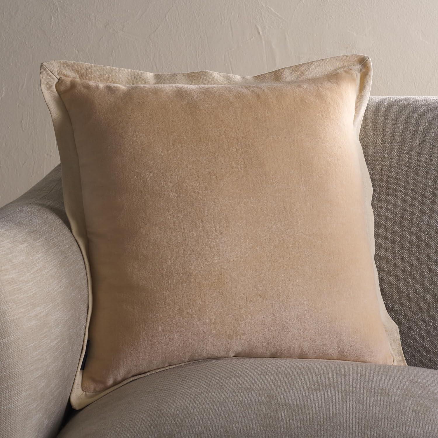 image:imageSAFAVIEH Jordy 18 X 18 OliveNatural Cotton Throw PillowIvoryNatural