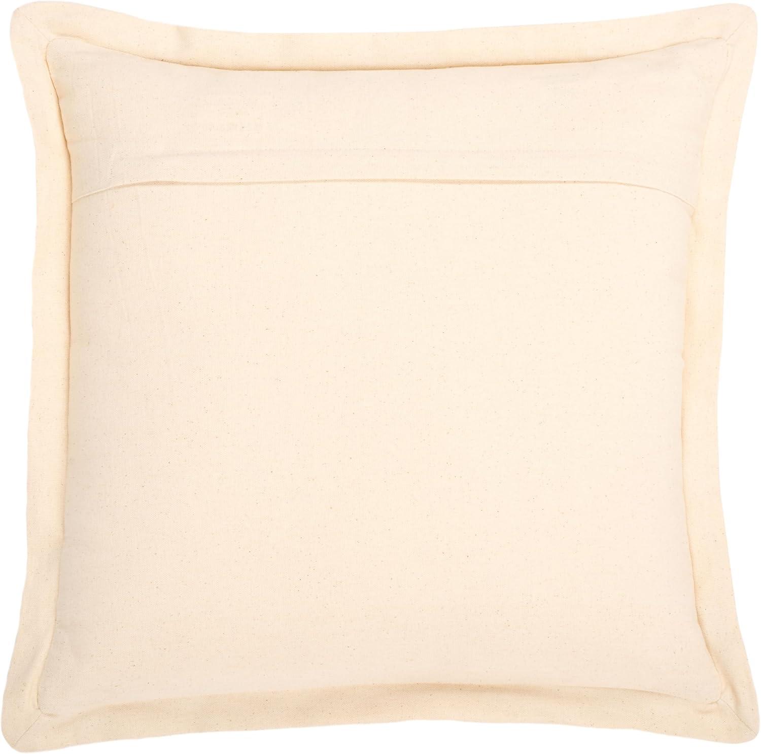 image:imageSAFAVIEH Jordy 18 X 18 OliveNatural Cotton Throw PillowIvoryNatural