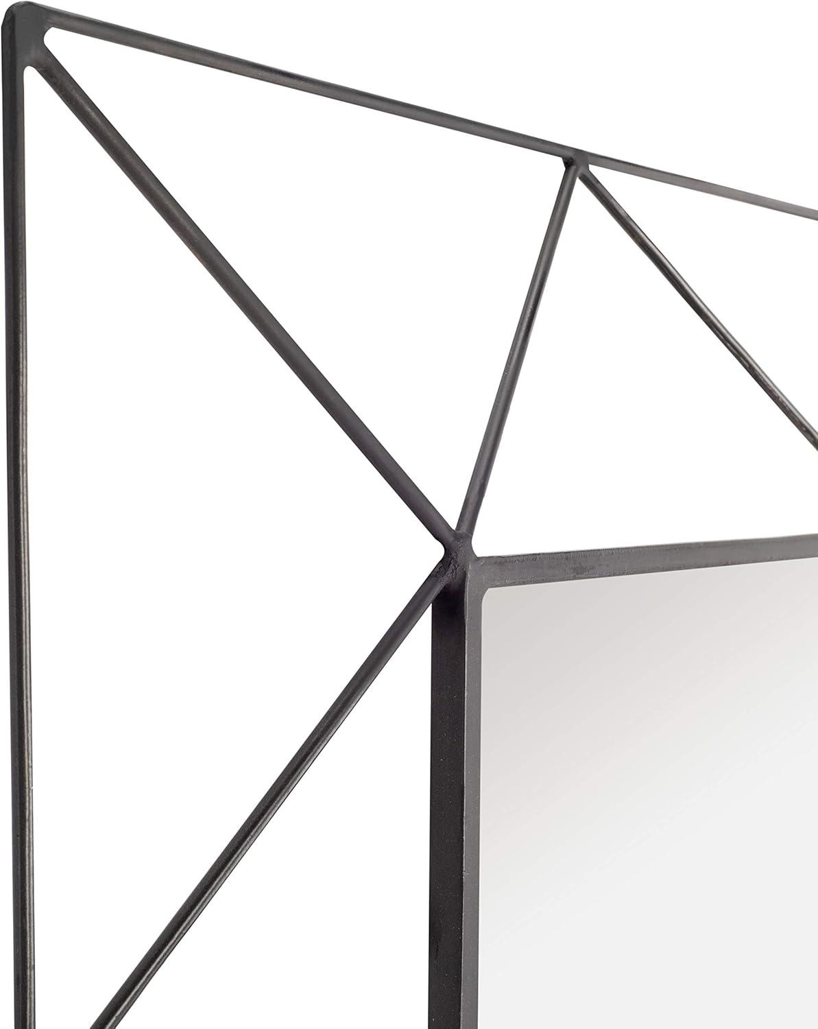 image:imageSafavieh Home Heath 47inch High Gunmetal Rectangle Decorative Accent MirrorGunmetal