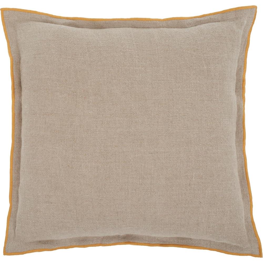 image:imageSAFAVIEH Amal 20x20 Pillow NaturalMustard