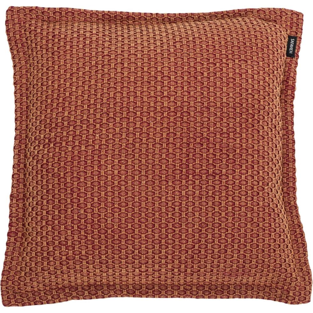 image:imageSAFAVIEH Demi 18 X 18 Ivory Cotton Throw PillowRust