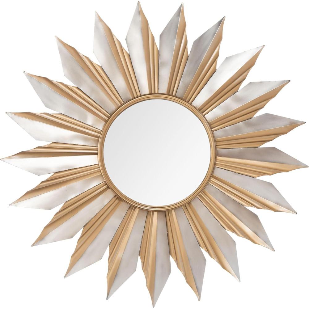 image:imageSAFAVIEH Home Bianca Gold Sunburst 41inch Decorative Accent Mirror