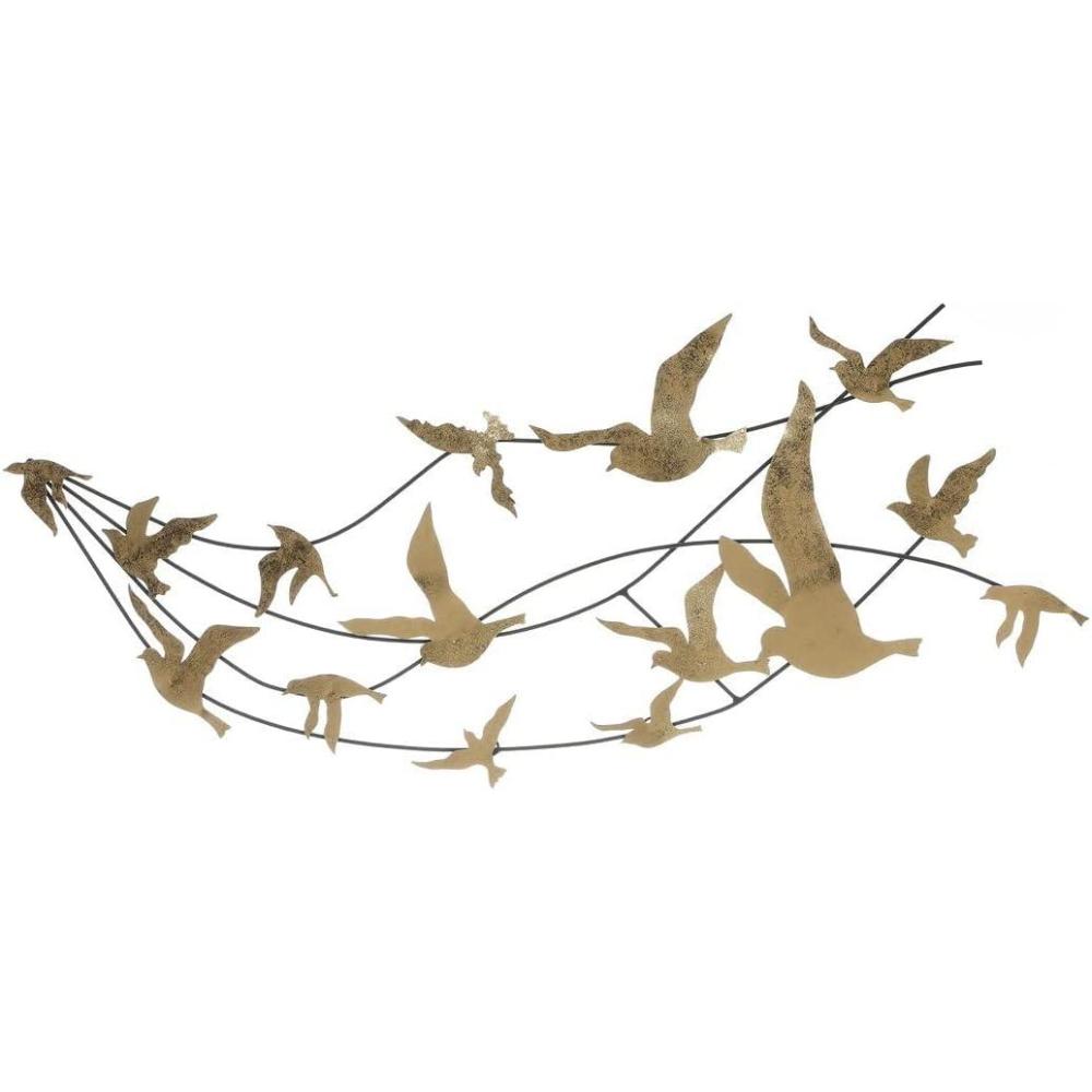 image:imageSAFAVIEH Home Collection Amarali Black MetalGold Decorative Birds Wall Decor